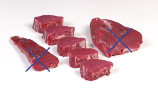 “Premium” Fillet Steaks Meat Cut Spec Step 5